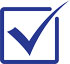 blue checkmark